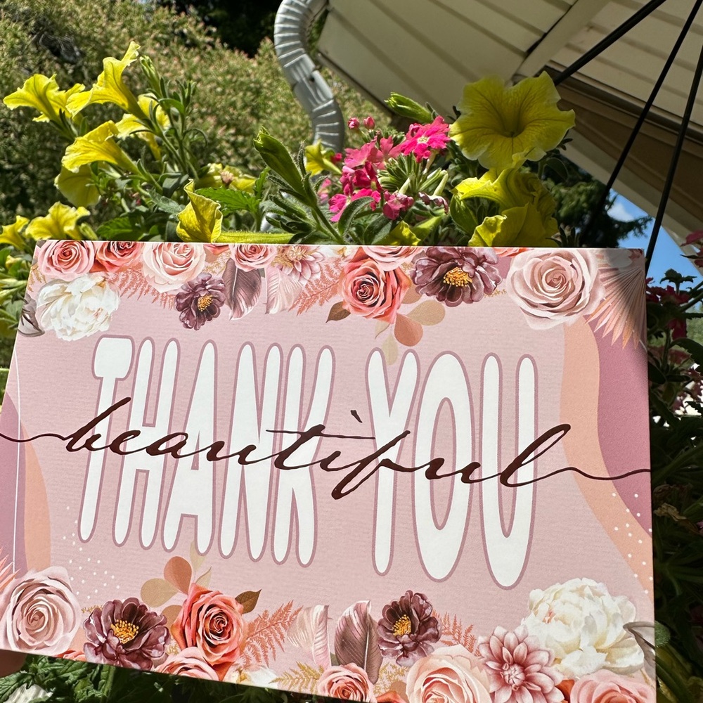 30 Floral Thank You Cards